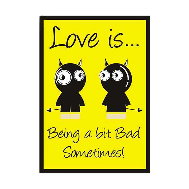 

13cm x 9.1cm for Love Is Being A Bit Bad Sometimes Funny Car Stickers Vinyl Truck RV VAN 3D JDM Anime Comic Decal