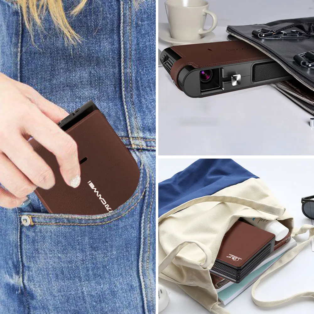 Портативный мини проектор для домашнего кинотеатра 3600 люмен беспроводной Airplay Led