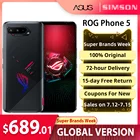 Смартфон игровой ASUS ROG Phone 5 81216 ГБ ОЗУ 5G Гб ПЗУ 128256 мАч 65 Вт NFC OTA, AMOLED экран, глобальная версия, 6000