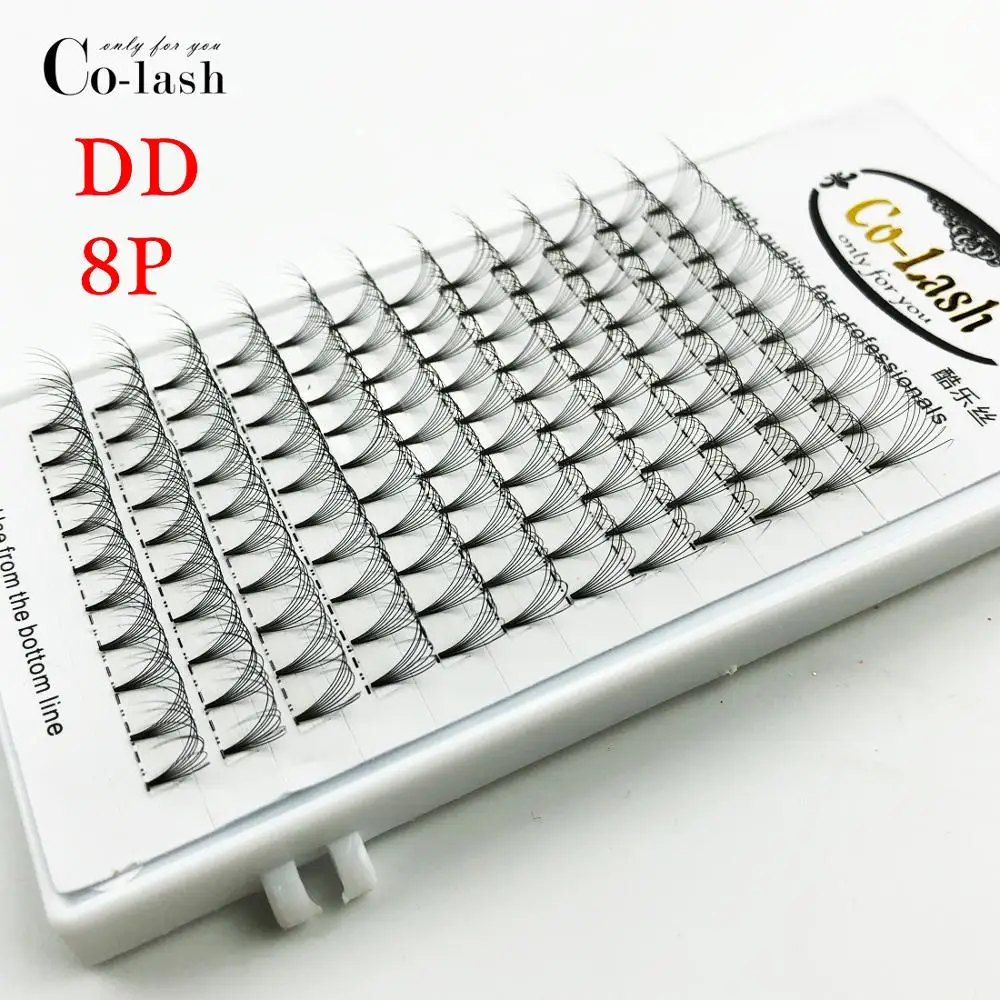 Colash 8D10D русские объемные цветные накладные ресницы DD Curl Premade Fans Lash Лидер продаж Индивидуальные Накладные ресницы