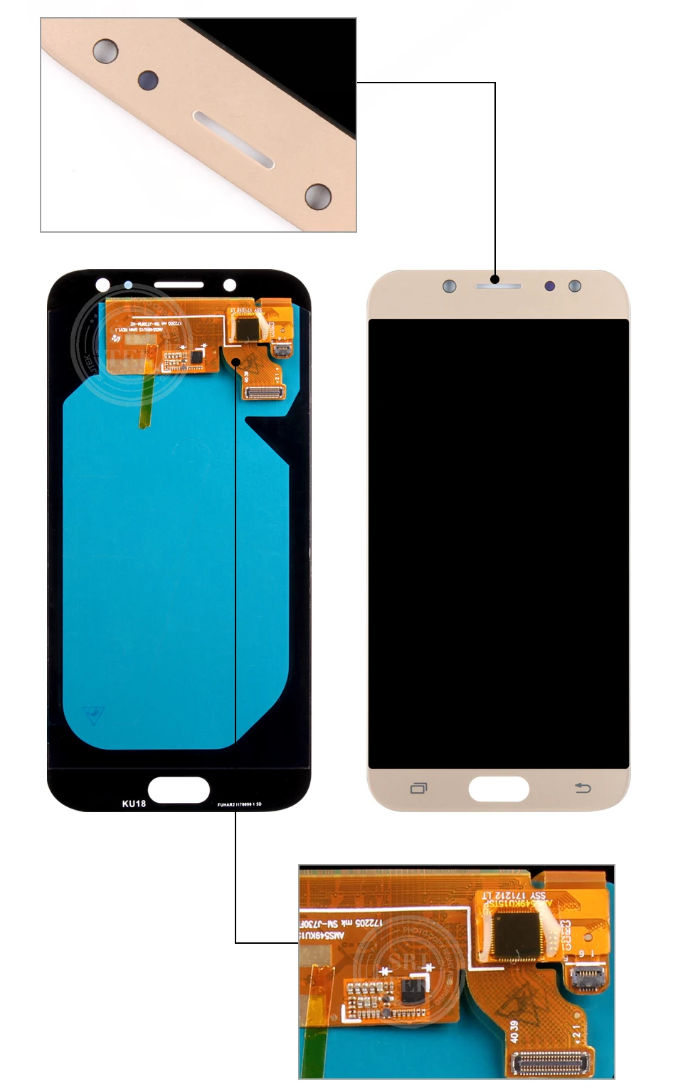 AMOLED Srjtek для SAMSUNG Galaxy J730 lcd J7 Pro дисплей J7 PRO сенсорный дигитайзер сенсорная рамка lcd J7 J730F стекло экрана с ЖК-дисплеем