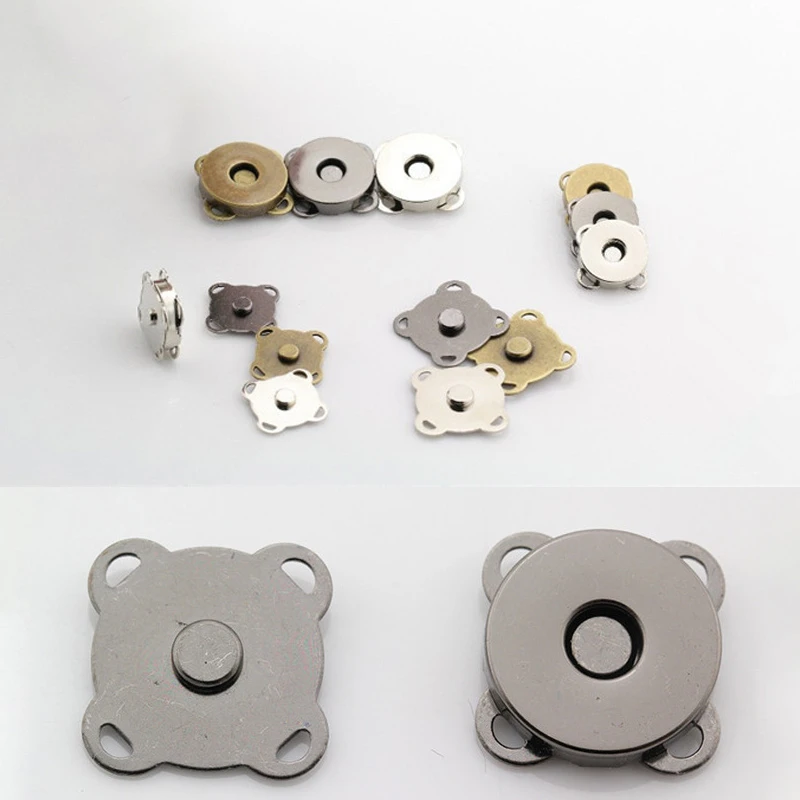 10 шт. Магнитная кнопка застежка для кошелька швейная бумажник на кнопке