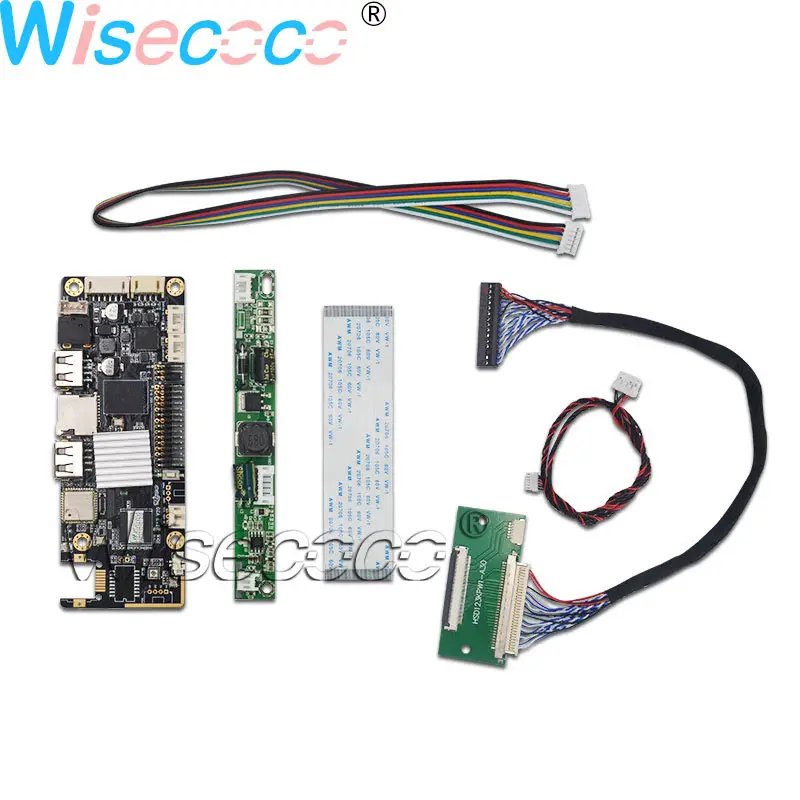 Wisecoco 12," Бар Дисплей 1920*720 ips ЖК-экран высокая яркость+ LVDS 50 контактов USB хост OTG Android системная плата драйвера