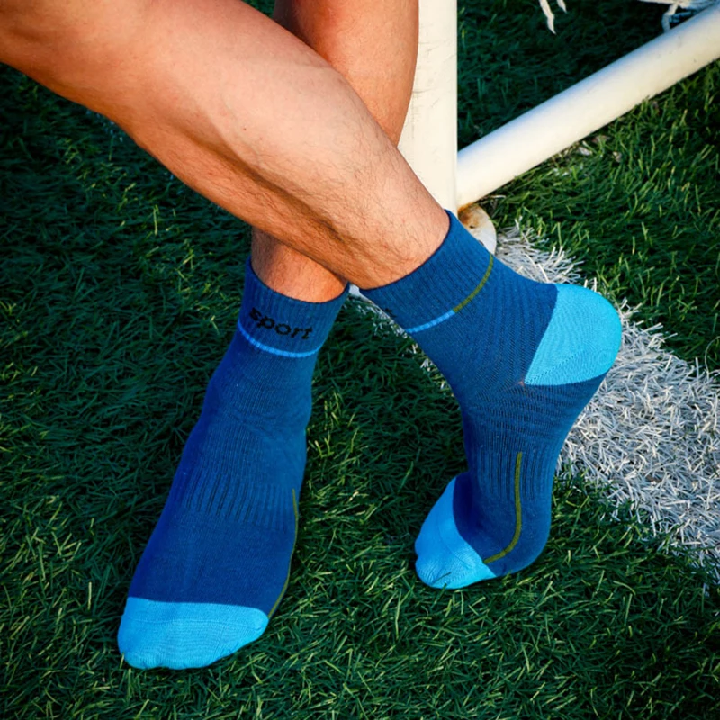 20 пар Для мужчин баскетбольные носки из материала на основе хлопка в впитывает