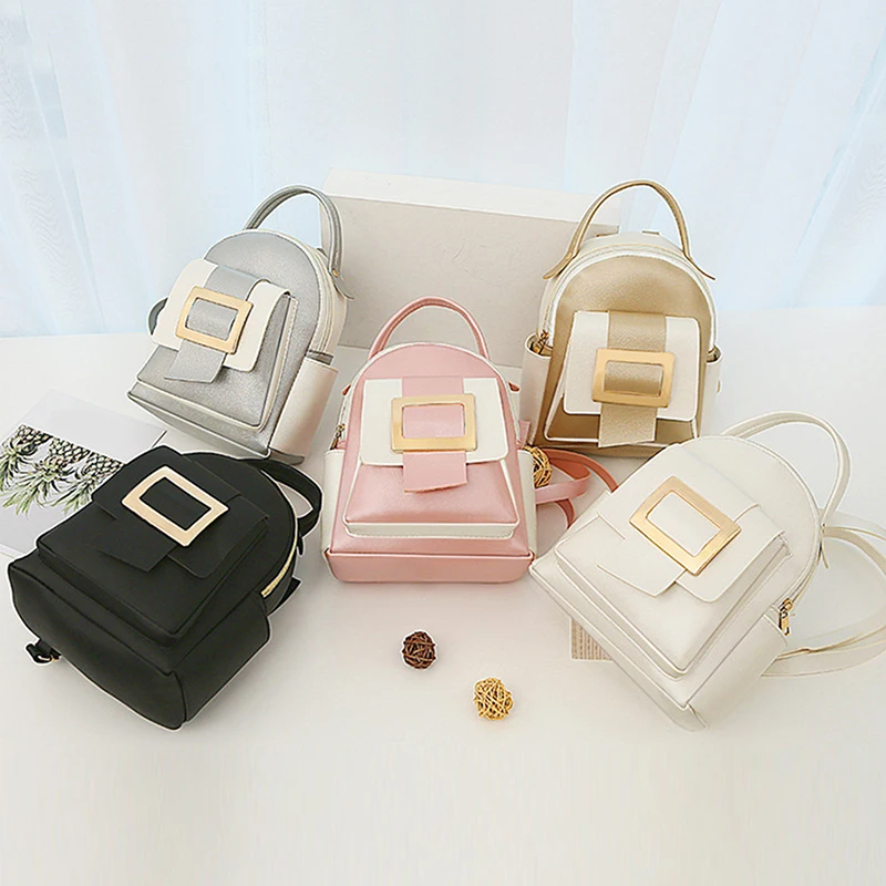

Women's Mini Backpack Luxury Pu Leather Kawaii Backpack Cute Graceful Bagpack Small School Bags for Girls Ladies