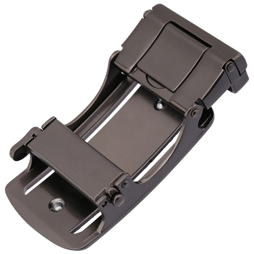 

ZLRPH Mens Automatic Buckle Replacement Metal Rectangle Ratchet Belt Buckles