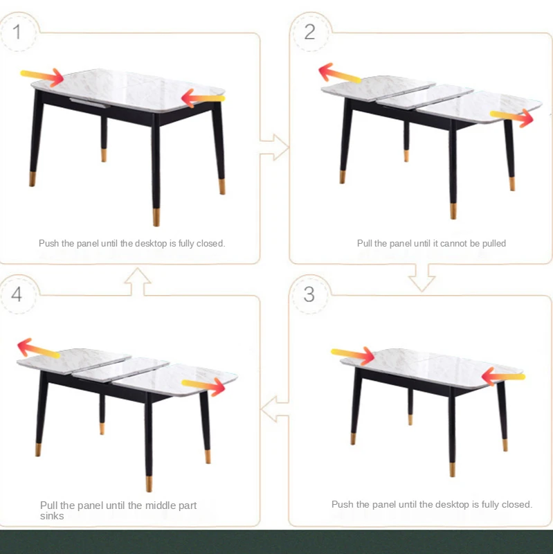 Скандинавский мраморный Телескопический обеденный стул для маленькой квартиры