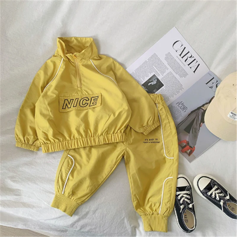 

Костюм спортивный детский из хлопка и штанов, на весну-осень