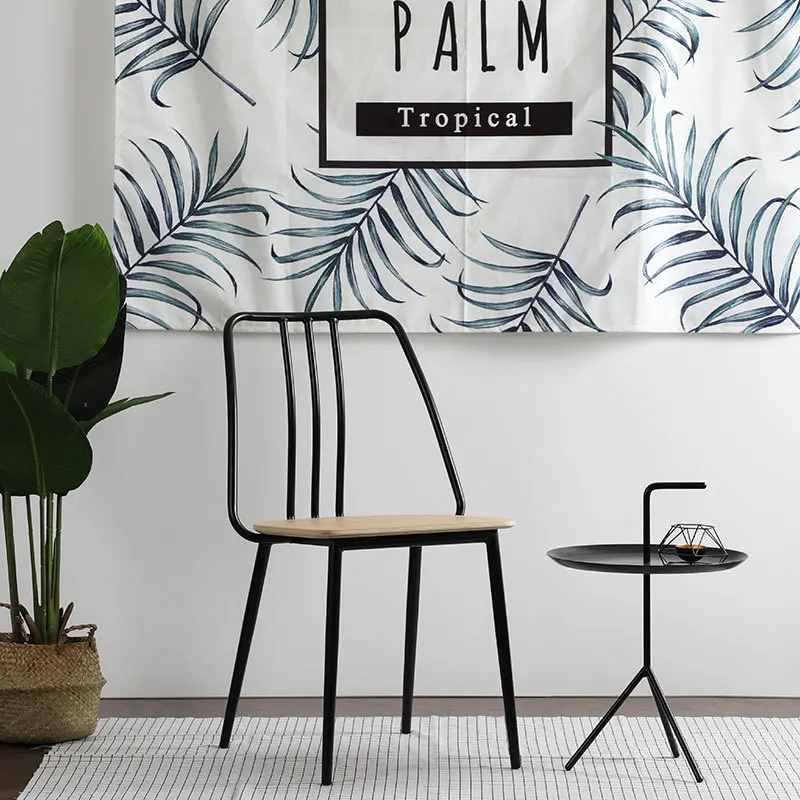 4 шт. Nordic стул с металлическим каркасом магазин кафетерий бытовой выдалбливать