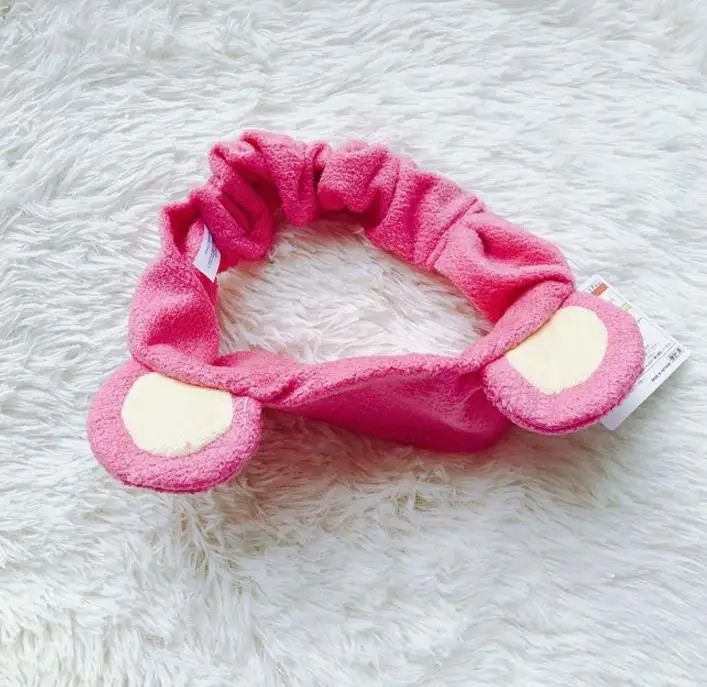 1 шт. Новинка Kawaii Мультфильм Базз Клубника Медведь Свинья круговой плюшевые игрушки повязка для волос ремешок на запястье плюшевый подарок