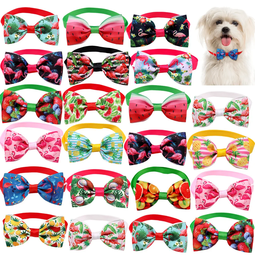 

Wholesale Pet Dog Cat Bowties Collar Pet Bows Puppy Cat Ties Bow Tie Neckties Samll -dog Pet Cat Grooming Supplies
