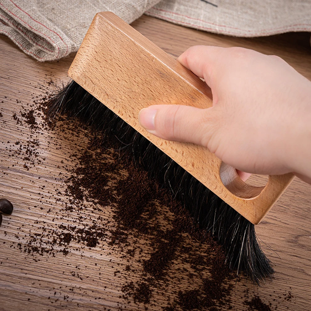 Accessories Durable Desktop Easy Use Soft Bristle Cleaning Brush Coffee Bar Portable Multifunctional Wooden Handle Hand Tool | Дом и сад