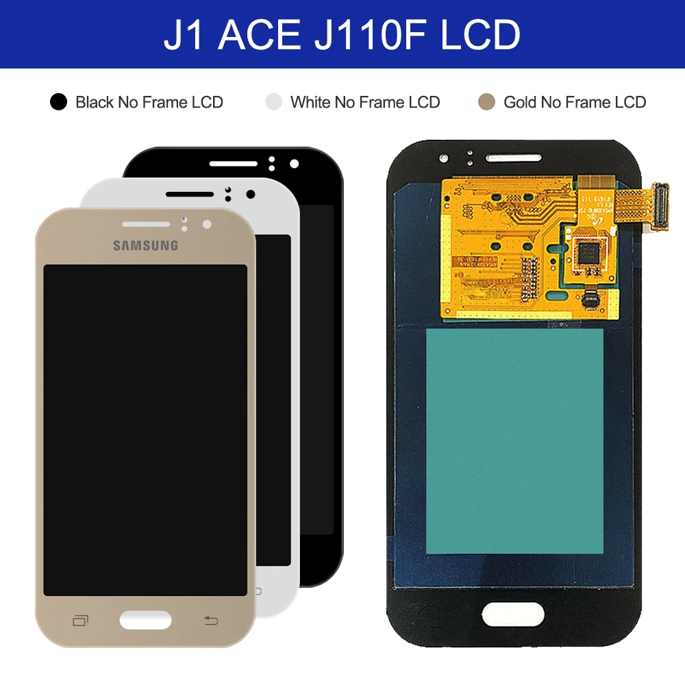 ЖК-дисплей Super AMOLED для SAMSUNG Galaxy J1 Ace дисплей J110 J110H J110F J110M сенсорный экран