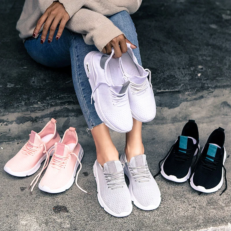 

Fashion Black White Gray Patchwork Casual Shoes Men Fly Weaving Breathable Sneakers Men Plus Size 35-55 Unisex Couple Shoes