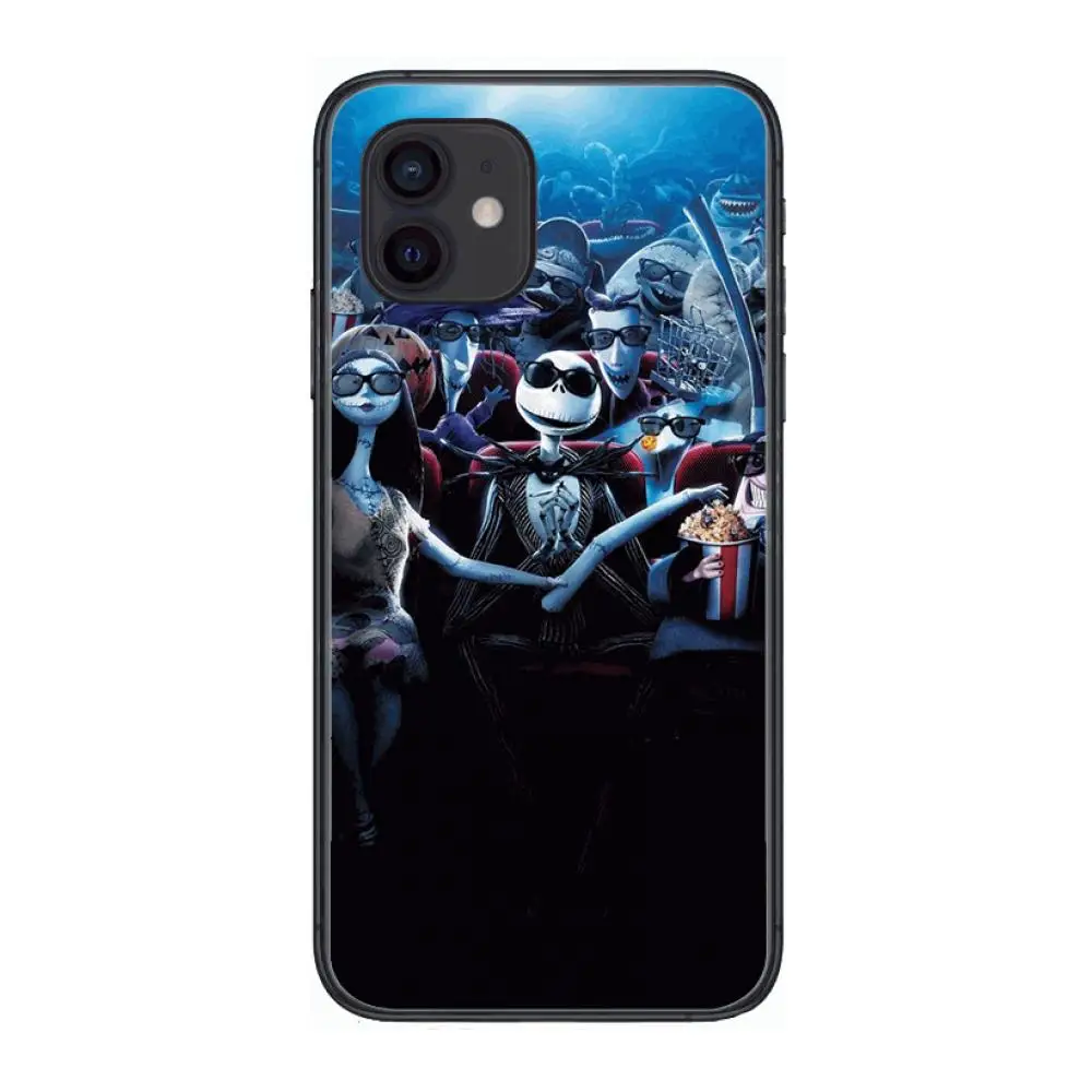 

Jack de natal Style Phone Case cover For iphone 12 pro max 11 8 7 6 s XR PLUS X XS SE 2020 mini black cell shell