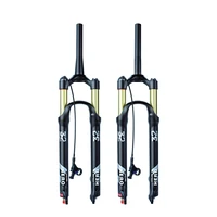 black matte mountain bike air fork 26 27 5 29 bicycle front fork suspension plug rebound damping magnesium alloy
