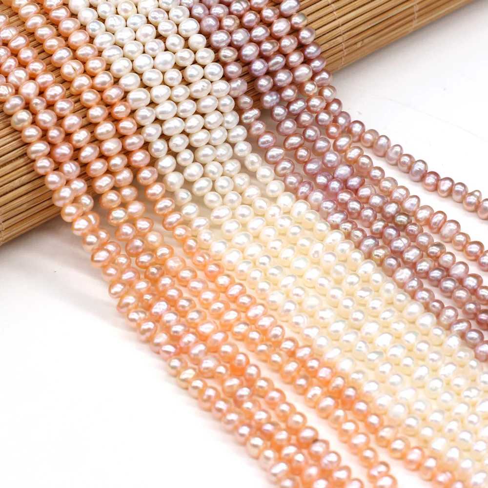 

100% Natural Freshwater Pearl Potato White Purple Loose bead for DIY Charms Bracelet Necklace Jewelry Making Strand 36cm Gift