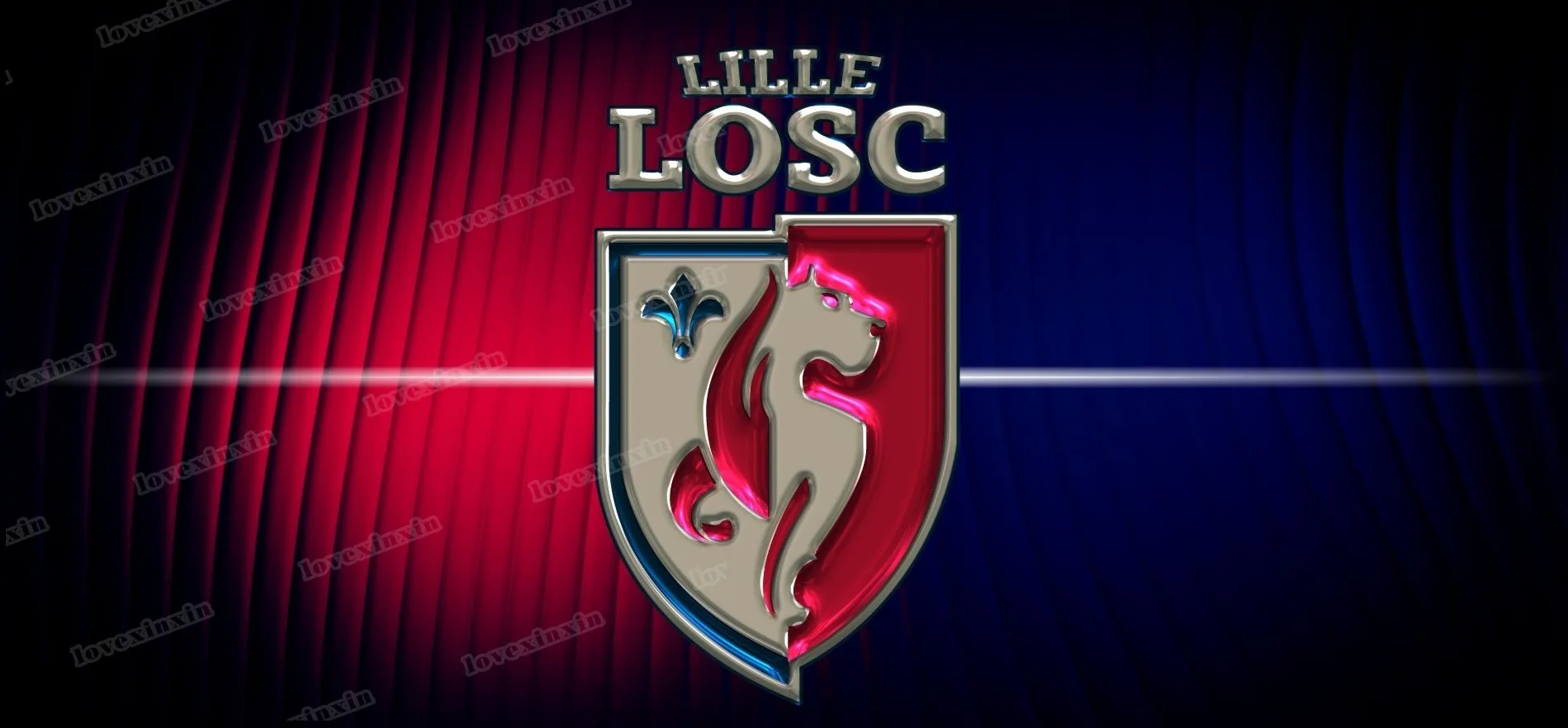 Настенная Картина на холсте с изображением футбольной команды Лилля без рамки |