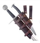 Средневековый плечевой ремень меч держатель ножны, скаббард лягушка для взрослых Для мужчин в виде рыцарские костюм с оружием Шестерни Рапира кольцо поясной Кобурой