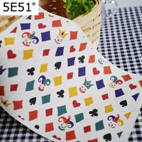cotton and linen cloth hand printing and dyeing decorative painting dining mat notebook cover colorful poker