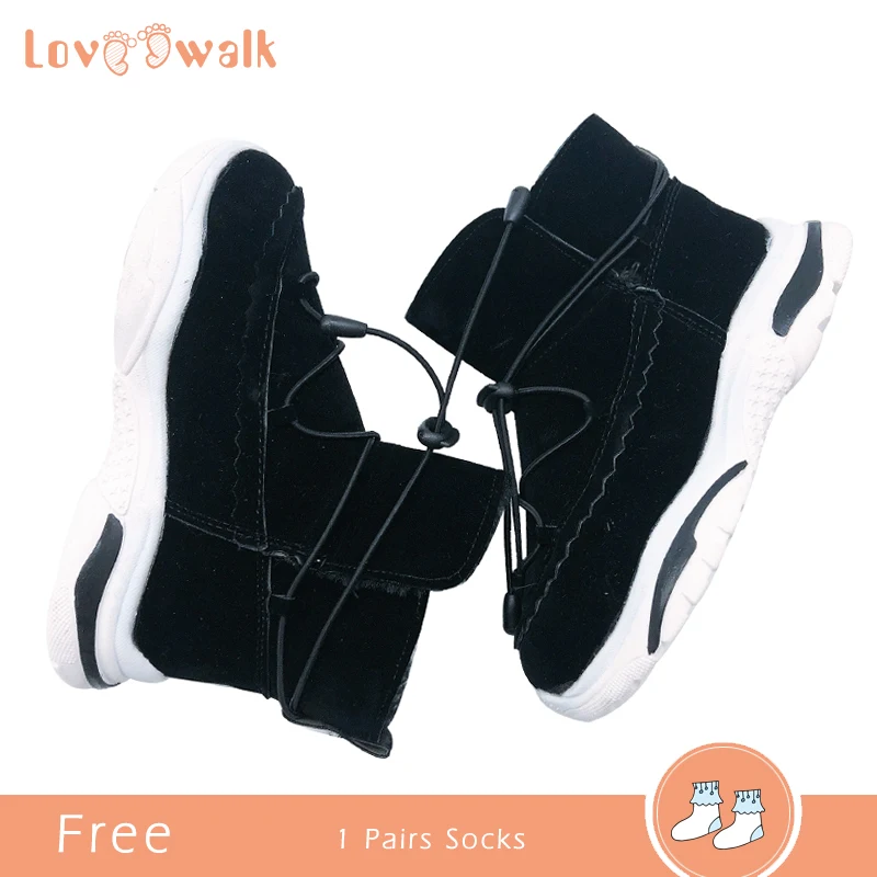 Детские ботинки для девочек теплая плюшевая зимняя обувь зимние мальчиков новые