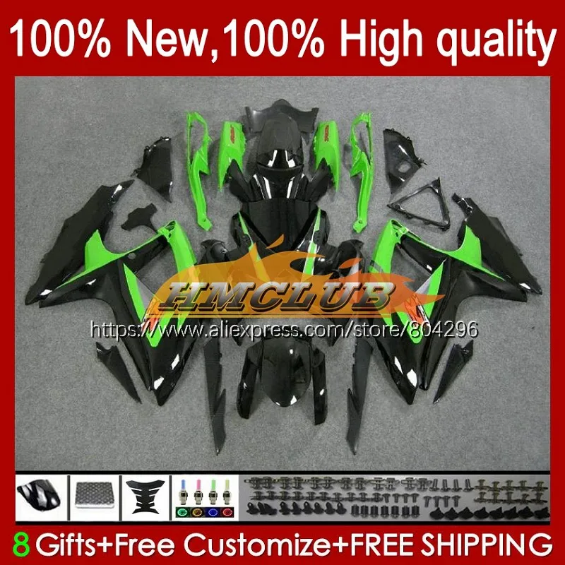 

Body For SUZUKI GSXR 600 750 CC K8 GSXR600 30No.44 600CC Green black GSXR750 GSX-R600 08 09 10 GSXR-750 2008 2009 2010 Fairing