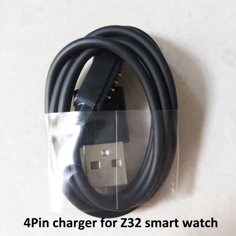 

4pin charger for z32 smart watch charging cable cover for lem12 phone watch screen power bank for lem12 pro wristwatch battery