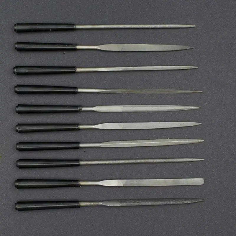 10 Pcs/Set Needle Files Metal Glass Wood Rasp Needle Woodworking Carved Sculpting Jeweler Diamond Carving files
