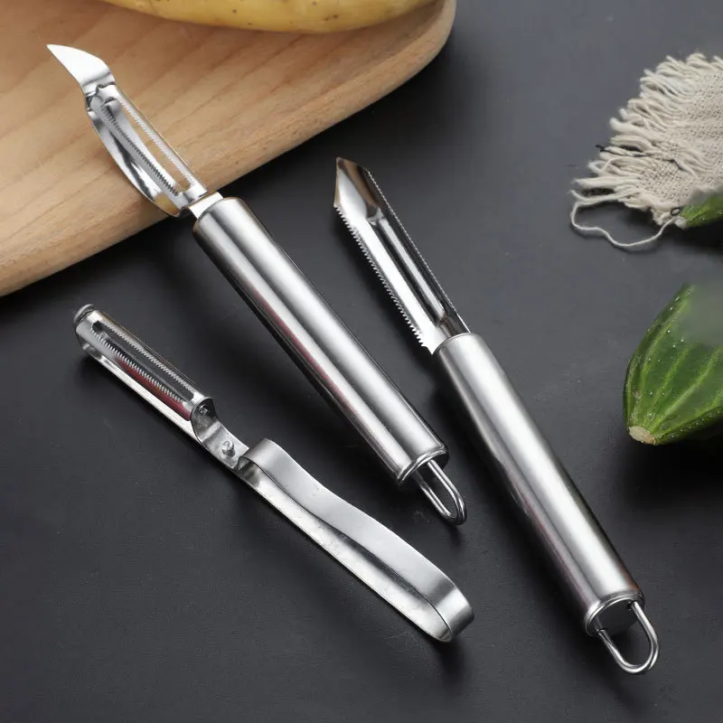 

Stainless Steel Fruit Vegetables Peeler Grater Multi Function Kitchen Tool