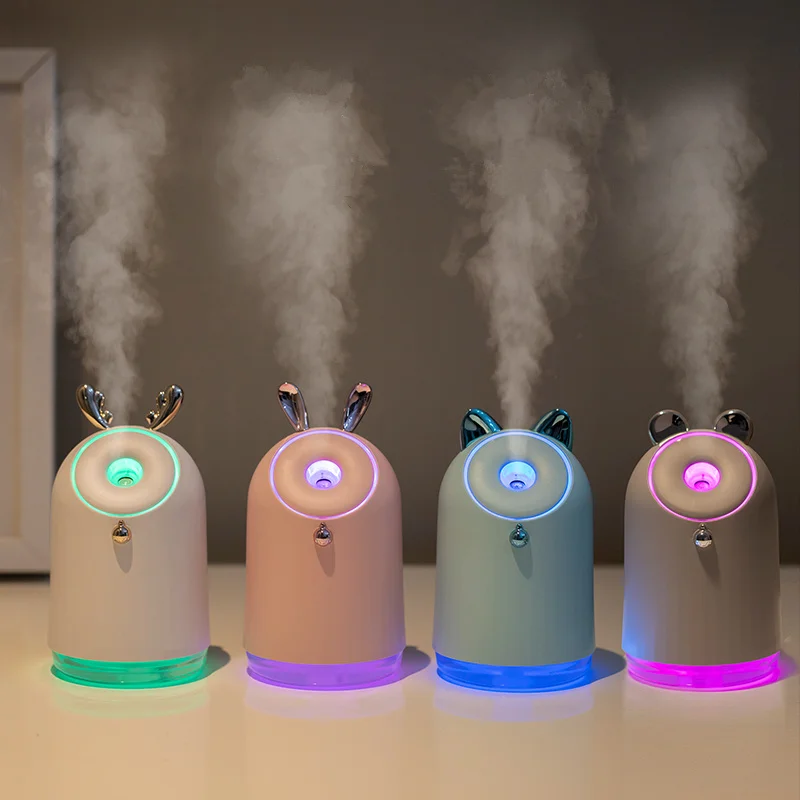 

Wireless Air Humidifier With 800mAh Battery Ultrasonic Cool-Mist Adorable Humidificador Aromatherapy Essential Oil Diffuser
