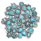 10 шт.лот, оптовая продажа, застежки для ювелирных изделий, 18 мм, застежки из смешанных натуральных камней, застежки для браслетов, браслетов, аксессуары сделай сам