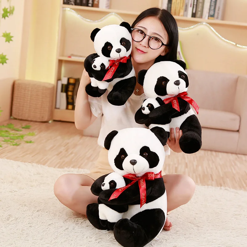

Плюшевая игрушка-панда 25-50 см, милая мягкая кукла-животное, игрушка для матери и сына, подарок для детей, для друзей, девочек, домашний декор, ...