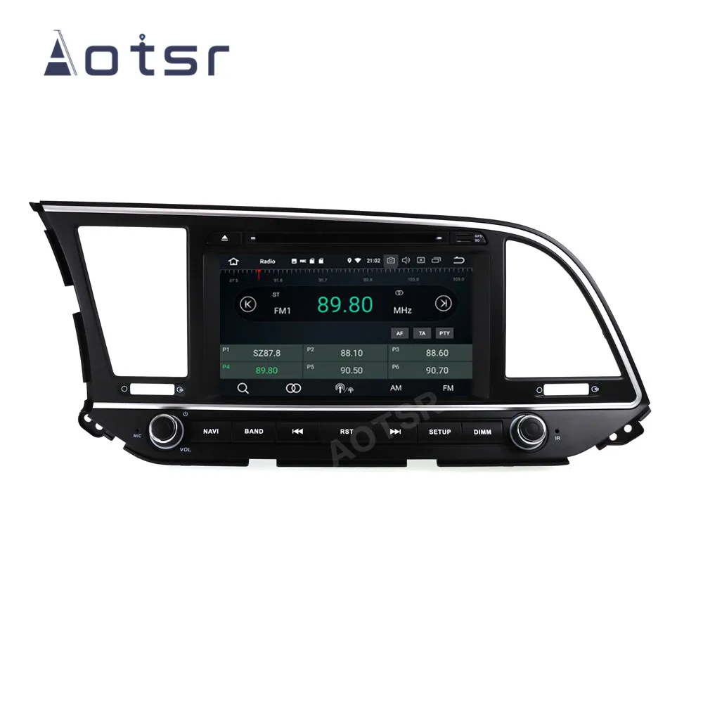AOTSR 2 Din Android 10 автомобильное радио для Hyundai Elantra Avante 2016 2017 2018 центральный