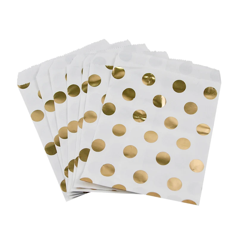 25 шт. бумажные подарочные пакеты в горошек | Дом и сад