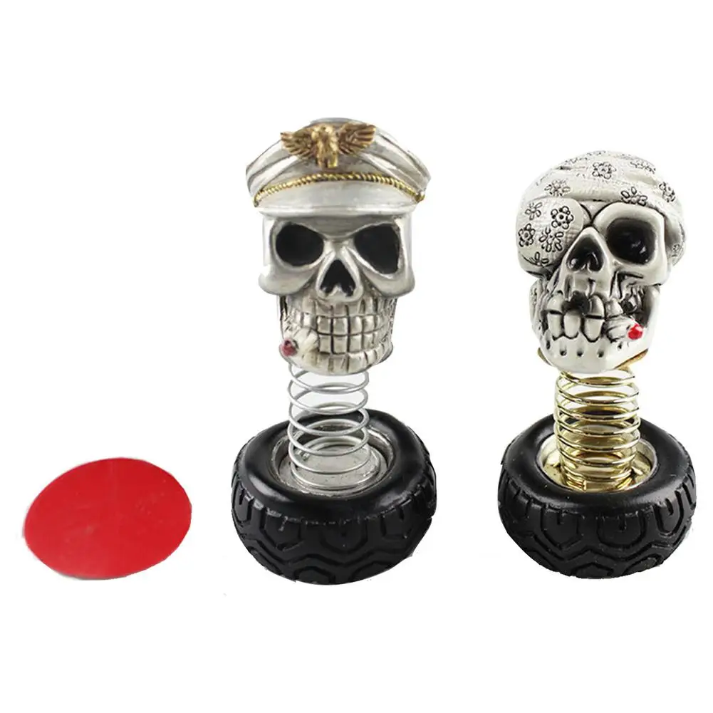 

Skull Head Car Decoration Cartoon Appearance Widely Used Ornament Car Goods Gift Car Interior Accessories Decoration