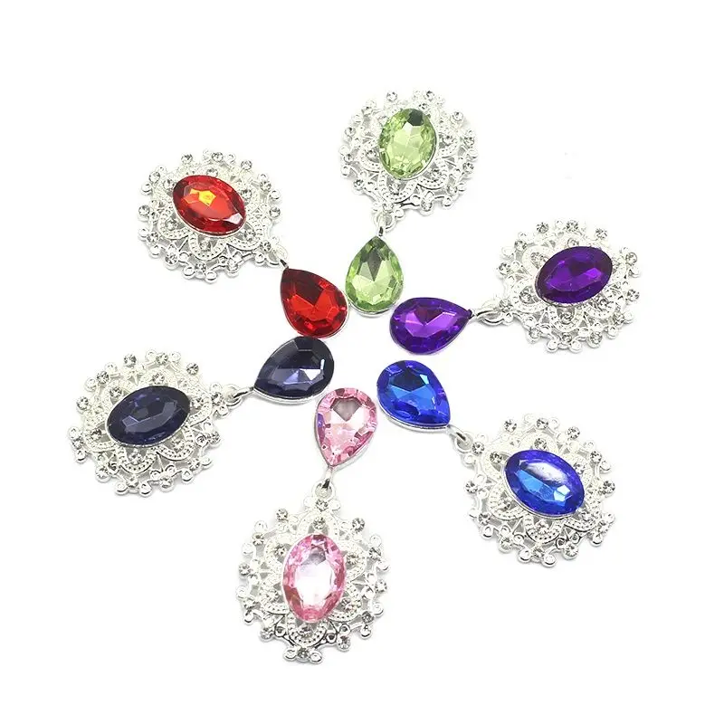 Брошь Стразы из сплава для одежды декоративные аксессуары шитья сделай сам