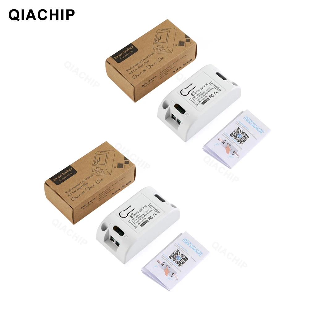 

QIACHIP QC-WP04433-1-DZH+KR2201W-4 Беспроводной переключатель для умного дома