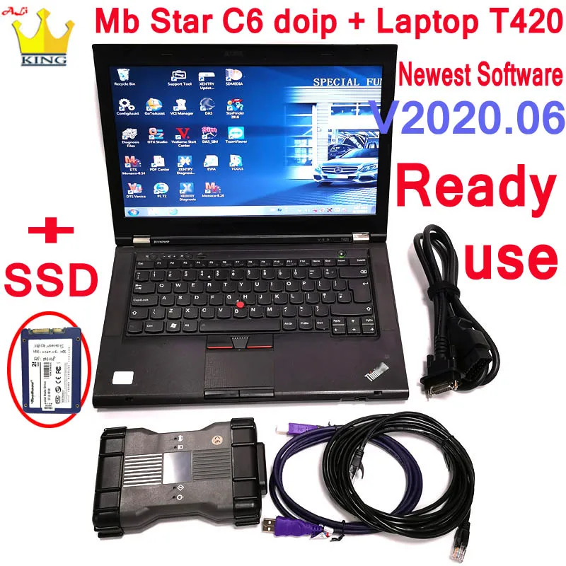 Диагностика MB Star C6 SD подключение DOIP Xen диагностика с программным обеспечением