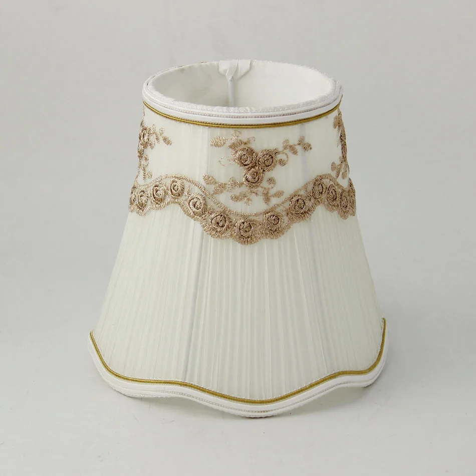 

DIA 16cm New 2018 High Quality Off white lamp shades for small table lamp, or wall lampshades, E27 / E14