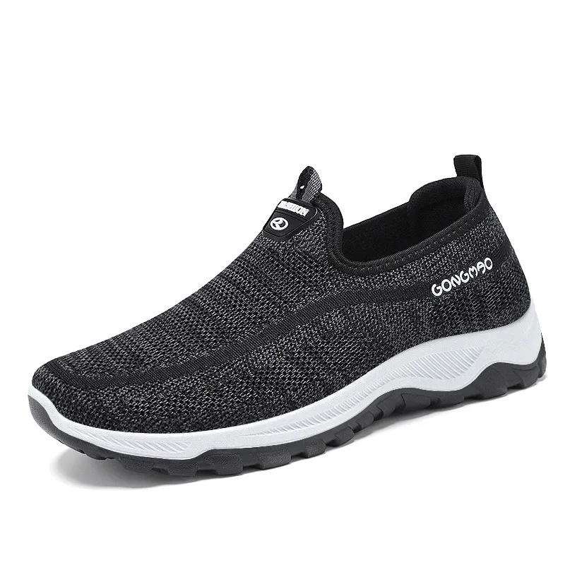 

man Sneakers 2020 new spring Knitted Flat Shoes summer men's Loafers Casual Vulcanized Shoes slip on breathable mesh sport shoes
