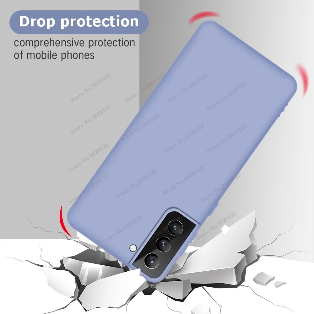 

Case For Samsung S21 Ultra Case Liquid Silicone Soft TPU Phone Cover For Samsung Galaxy S21 Ultra S21 S21 Plus S21+ Coque Funda