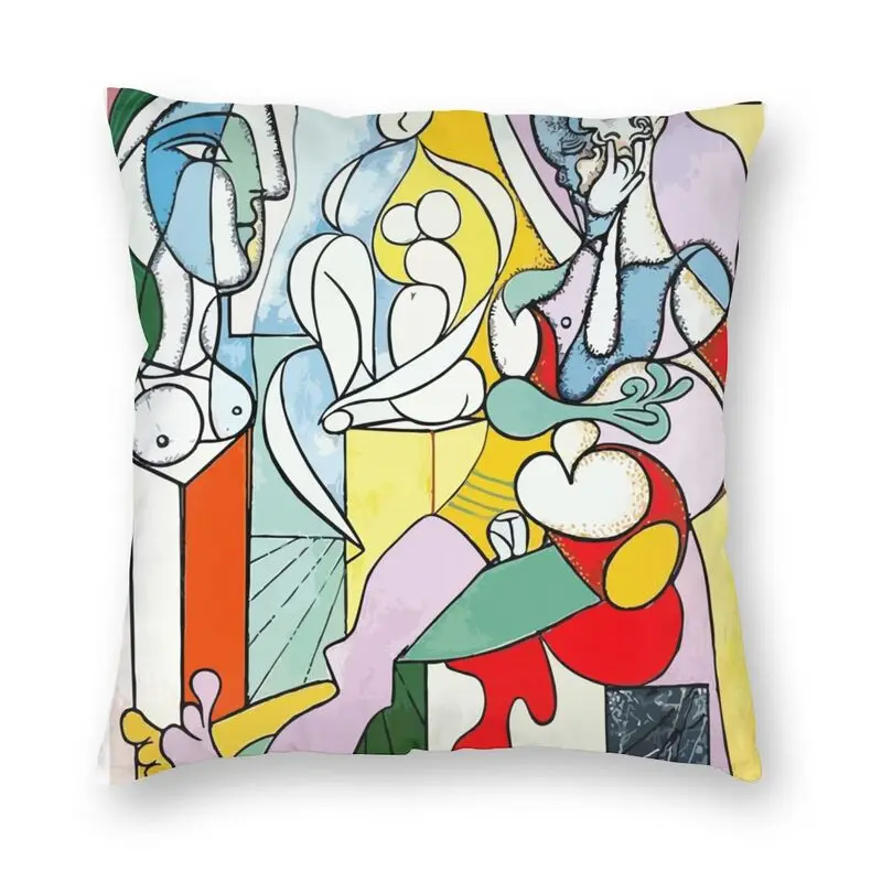 

Пикассо скульптор мультипликационным мотивом декоративные подушечки для дома подушка для автомобиля двухсторонняя печать