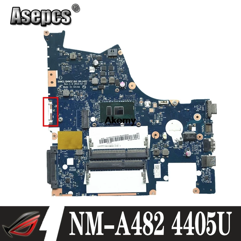 Подлинная новая материнская плата BMWQ1/BMWQ2 NM A482 для Lenovo Ideapad 300 15isk ноутбука с