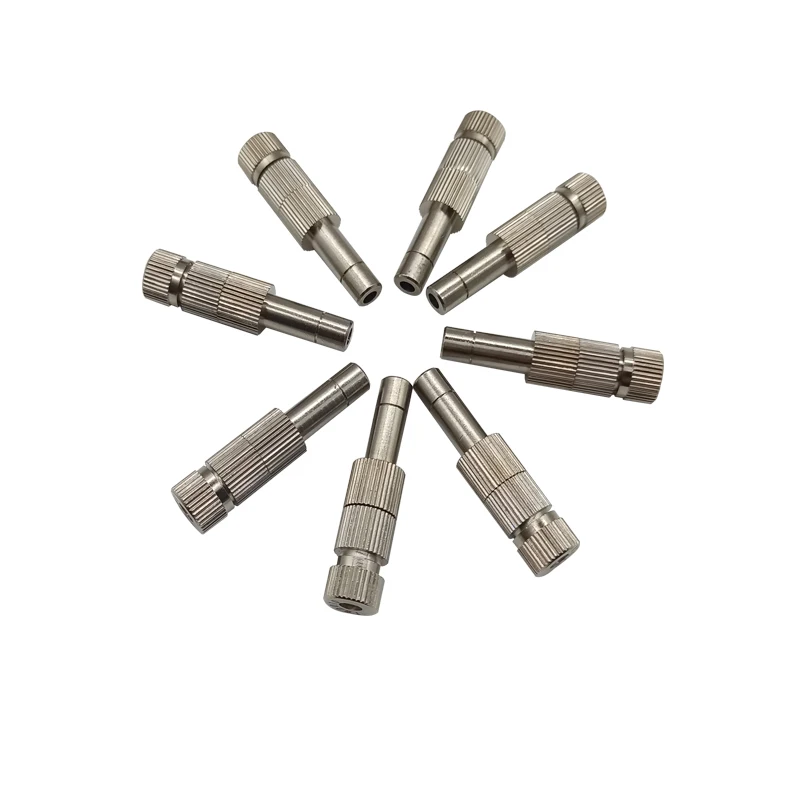 

0.2-0.6mm Misting Fogging Spray Quick-connecting Sprinkler Push-in Low Pressure Atomizing Nozzle with Filter 3 Pcs