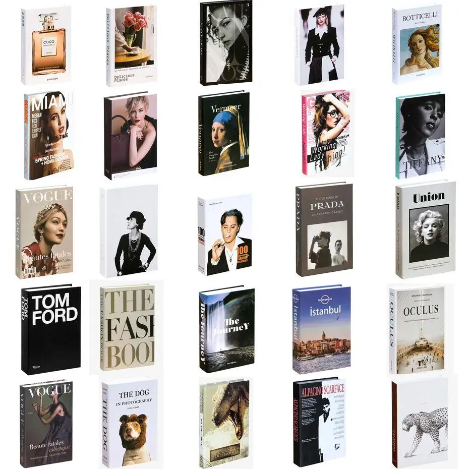 Модные открытые поддельные книги для украшения Роскошный домашний декор