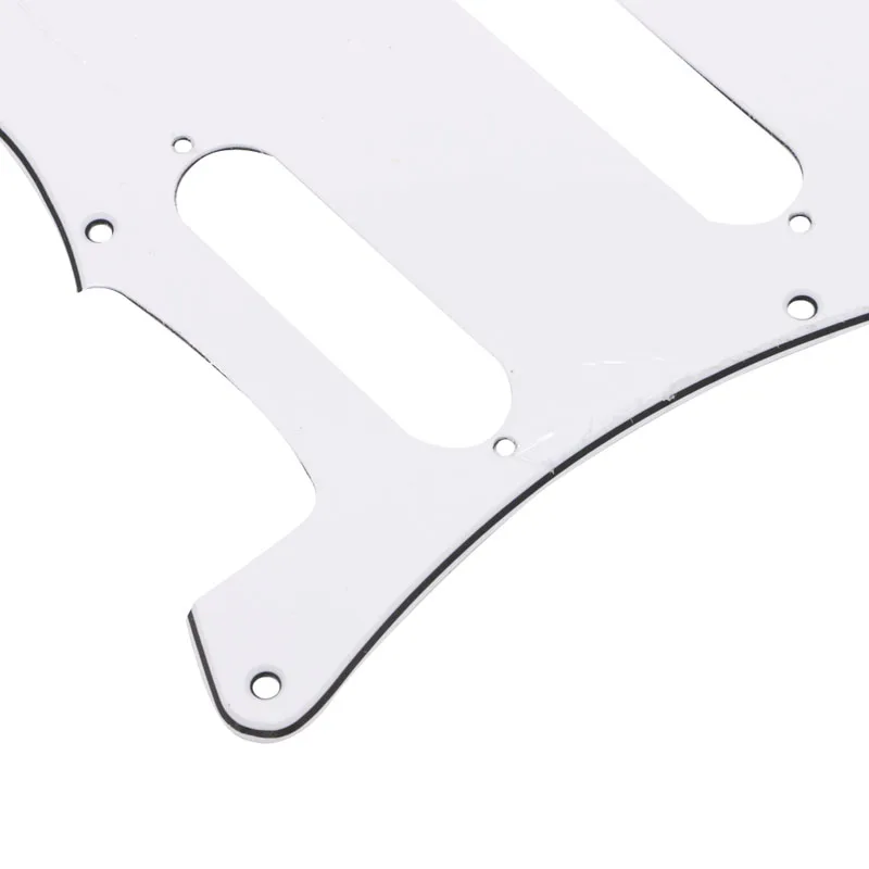 

Белая черепаховая оболочка накладка 3 слоя царапин пластины для крыла Stratocaster Новый