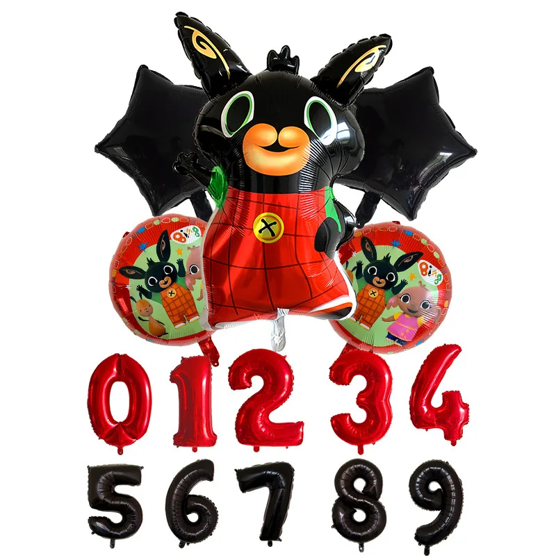 6 шт./компл. кролик тематическая вечеринка на день рождения с блестками Большие