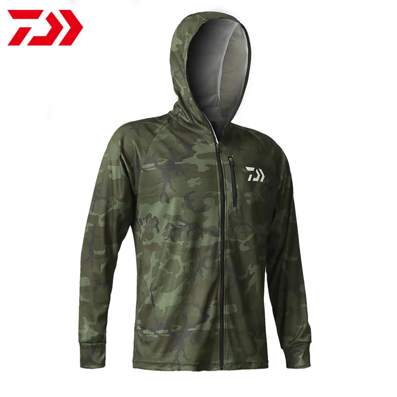 

2020 New Men Outdoor Fishing Shirt Thin Breathable Hygroscopicity Quick Dry Anti-UV Shirt Fishing Clothing Jacket Male