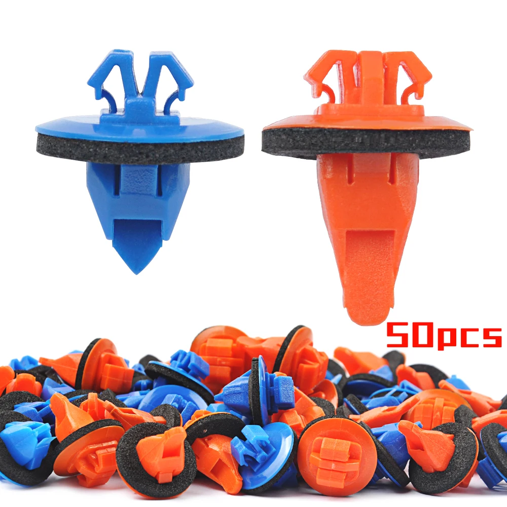 

50PCS Fender Flare Clips Molding Retainer Clips for Toyota Push Door Trim Fastener Replace OEM:75495-35010 75397-35010