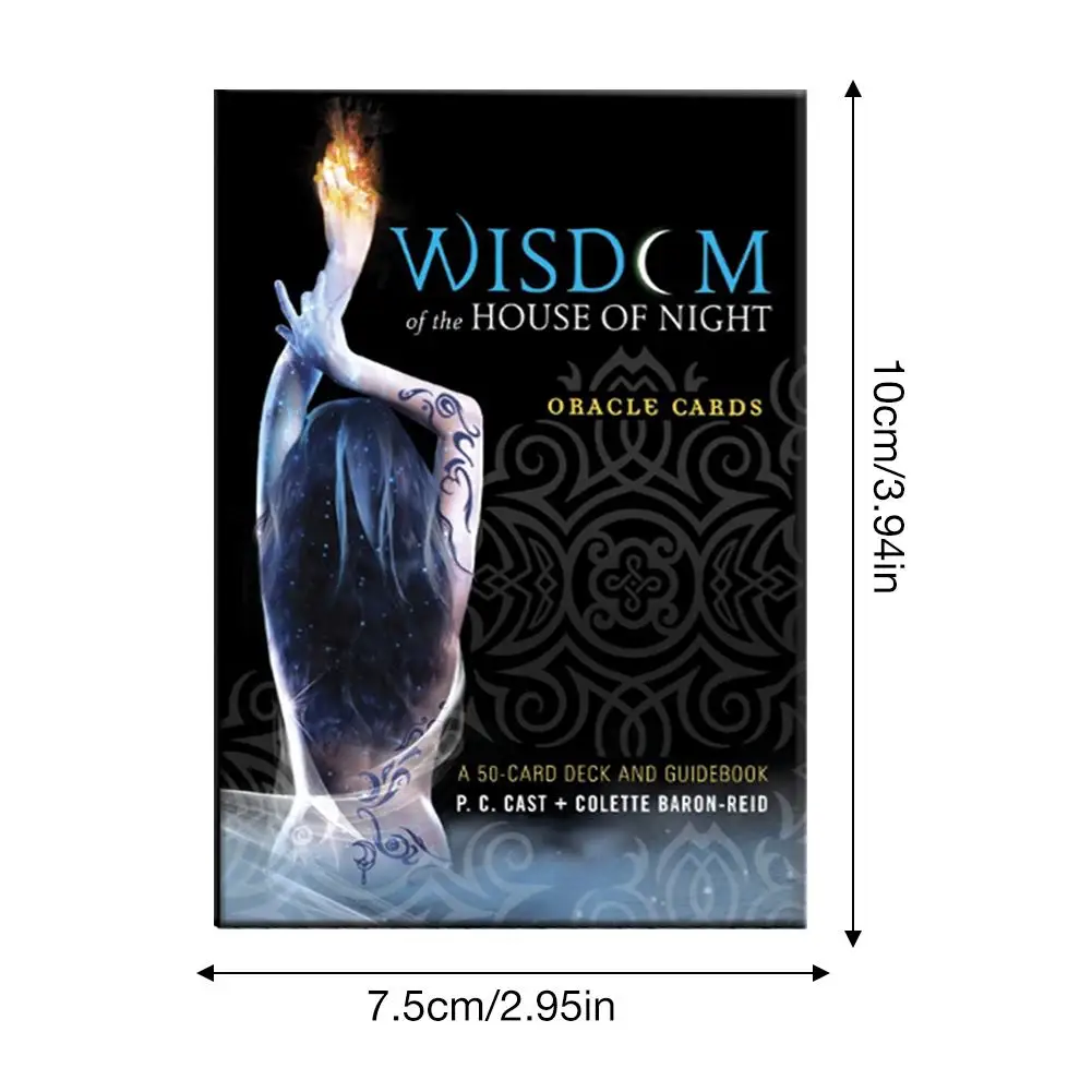 

50 Wisdom Of The House Of Night Oracle Cards Tarot Cards Deck Table Board Game Playing Card Games Divination Fate Entertainment